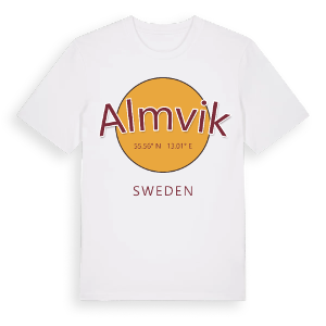Almvik cirkel t-shirt – ekologisk bomull t-shirt från Pinshirt