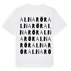 Alnarör ordlek t-shirt – ekologisk bomull t-shirt från Pinshirt