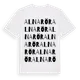 White t-shirt med Alnarör ordlek t-shirt