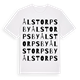 Ålstorps by ordlek t-shirt