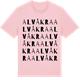 Pink Cotton t-shirt med Alvåkra ordlek t-shirt