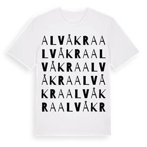 Alvåkra ordlek t-shirt – ekologisk bomull t-shirt från Pinshirt