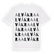 Alvåkra ordlek t-shirt