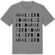 Mid Heather Gray t-shirt med Amaliefrid ordlek t-shirt