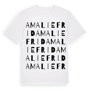 Amaliefrid ordlek t-shirt – ekologisk bomull t-shirt från Pinshirt