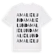 White t-shirt med Amalielund ordlek t-shirt