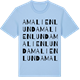 Blue Soul t-shirt med Amalienlund ordlek t-shirt