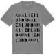 Mid Heather Gray t-shirt med Amalienlund ordlek t-shirt