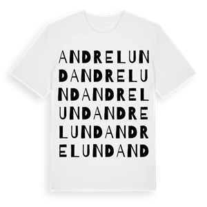 Andrelund ordlek t-shirt – ekologisk bomull t-shirt från Pinshirt