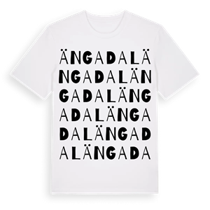 Ängadal ordlek t-shirt – ekologisk bomull t-shirt från Pinshirt