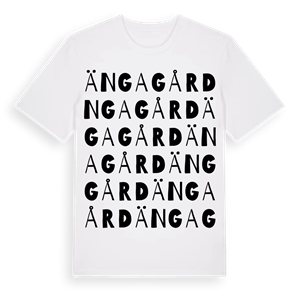 Ängagård ordlek t-shirt – ekologisk bomull t-shirt från Pinshirt