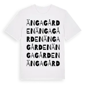 Ängagården ordlek t-shirt – ekologisk bomull t-shirt från Pinshirt