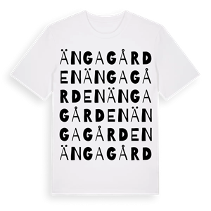 Ängagården ordlek t-shirt – ekologisk bomull t-shirt från Pinshirt