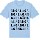 Blue Soul t-shirt med Ängalag ordlek t-shirt