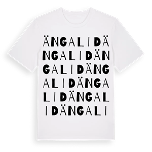 Ängalid ordlek t-shirt – ekologisk bomull t-shirt från Pinshirt