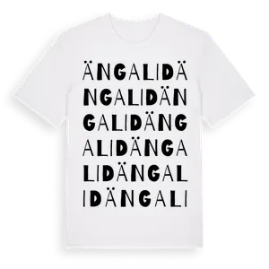 Ängalid ordlek t-shirt – ekologisk bomull t-shirt från Pinshirt