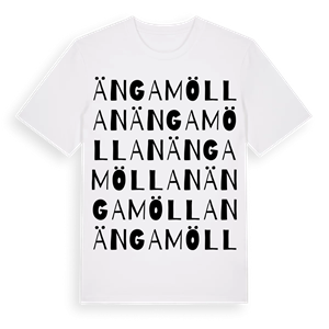 Ängamöllan ordlek t-shirt – ekologisk bomull t-shirt från Pinshirt