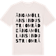 Vintage White t-shirt med Ängamöllans industriområde ordlek t-shirt