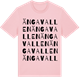 Pink Cotton t-shirt med Ängavallen ordlek t-shirt