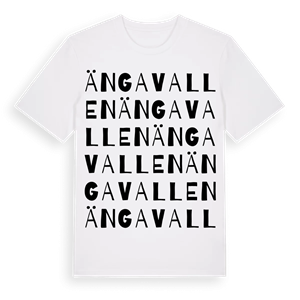 Ängavallen ordlek t-shirt – ekologisk bomull t-shirt från Pinshirt
