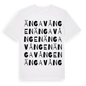 Ängavången ordlek t-shirt – ekologisk bomull t-shirt från Pinshirt