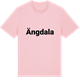 Pink Cotton t-shirt med Ängdala fetstil t-shirt