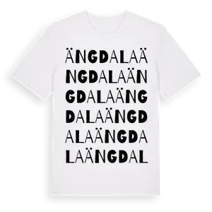 Ängdala ordlek t-shirt – ekologisk bomull t-shirt från Pinshirt