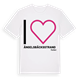 Jag älskar Ängelsbäcksstrand t-shirt stort tryck