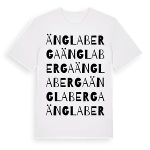 Änglaberga ordlek t-shirt – ekologisk bomull t-shirt från Pinshirt