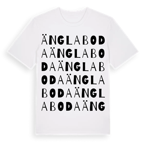 Änglaboda ordlek t-shirt – ekologisk bomull t-shirt från Pinshirt