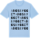 Blue Soul t-shirt med Angsbygget ordlek t-shirt