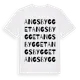 White t-shirt med Angsbygget ordlek t-shirt