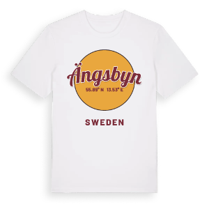 Ängsbyn cirkel t-shirt – ekologisk bomull t-shirt från Pinshirt