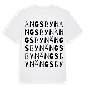 Ängsbyn ordlek t-shirt – ekologisk bomull t-shirt från Pinshirt