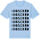 Blue Soul t-shirt med Angseröd ordlek t-shirt
