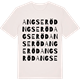 Vintage White t-shirt med Angseröd ordlek t-shirt