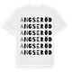 Angseröd ordlek t-shirt