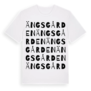 Ängsgården ordlek t-shirt – ekologisk bomull t-shirt från Pinshirt
