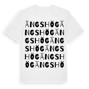 Ängshög ordlek t-shirt – ekologisk bomull t-shirt från Pinshirt