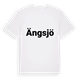 White t-shirt med Ängsjö fetstil t-shirt