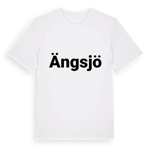 Ängsjö fetstil t-shirt – ekologisk bomull t-shirt från Pinshirt
