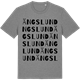 Mid Heather Gray t-shirt med Ängslund ordlek t-shirt