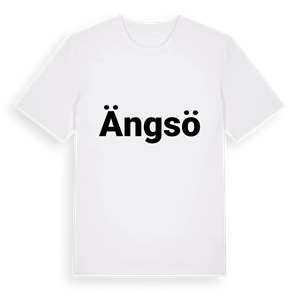 Ängsö fetstil t-shirt – ekologisk bomull t-shirt från Pinshirt