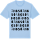 Blue Soul t-shirt med Ängsö ordlek t-shirt