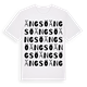 White t-shirt med Ängsö ordlek t-shirt