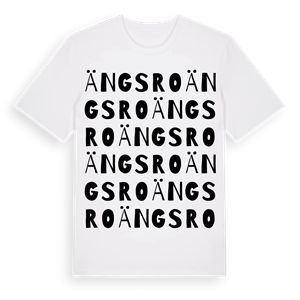 Ängsro ordlek t-shirt – ekologisk bomull t-shirt från Pinshirt