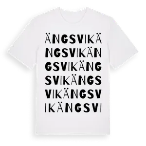 Ängsvik ordlek t-shirt – ekologisk bomull t-shirt från Pinshirt