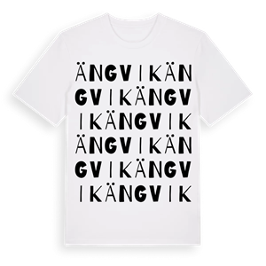 Ängvik ordlek t-shirt – ekologisk bomull t-shirt från Pinshirt