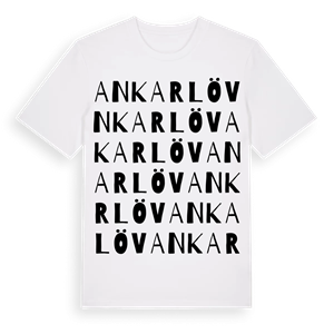 Ankarlöv ordlek t-shirt – ekologisk bomull t-shirt från Pinshirt