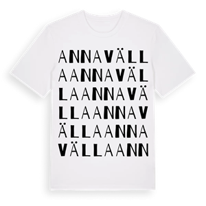 Annavälla ordlek t-shirt – ekologisk bomull t-shirt från Pinshirt